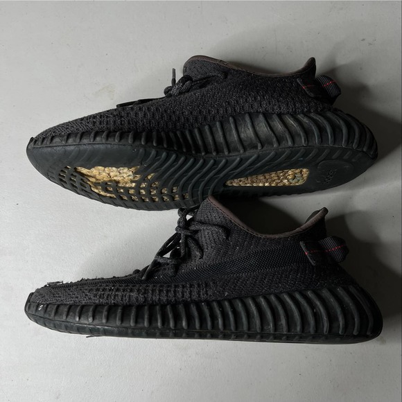 SOLD Adidas Yeezy Boost 350 v2 Black Reflective 10 - Picture 2 of 6